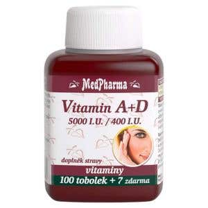MedPharma Vitamín A+D 5000 IU 400 IU 107 kapsúl